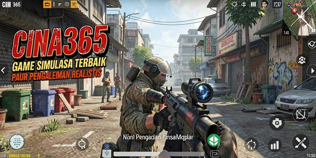Tampilan interaktif dari gameplay CINA365 yang memikat dan realistis.