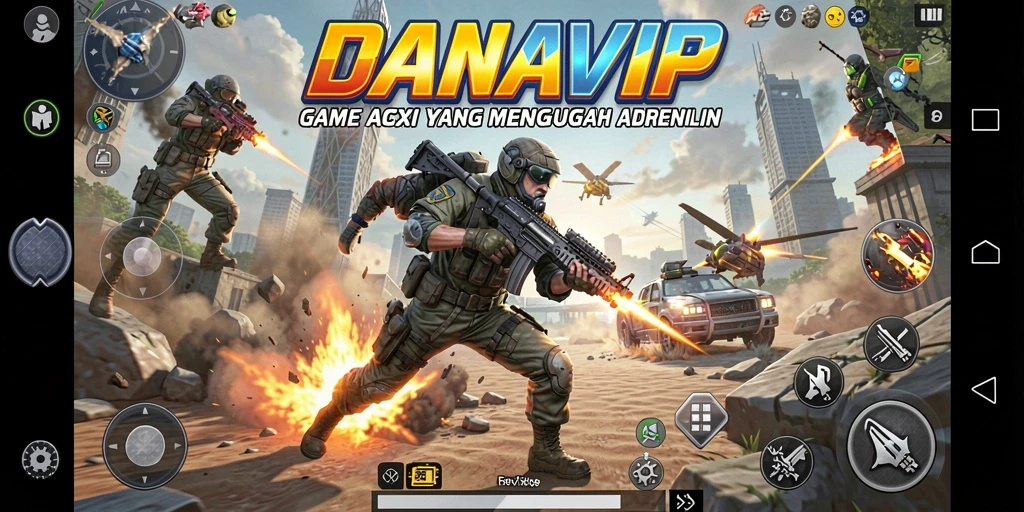 Tampilan intens dari gameplay <strong>DANAVIP</strong> yang penuh aksi.