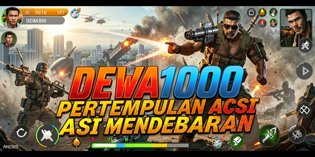 Tampilan gameplay seru dalam DEWA1000, aksi mendebarkan menanti.