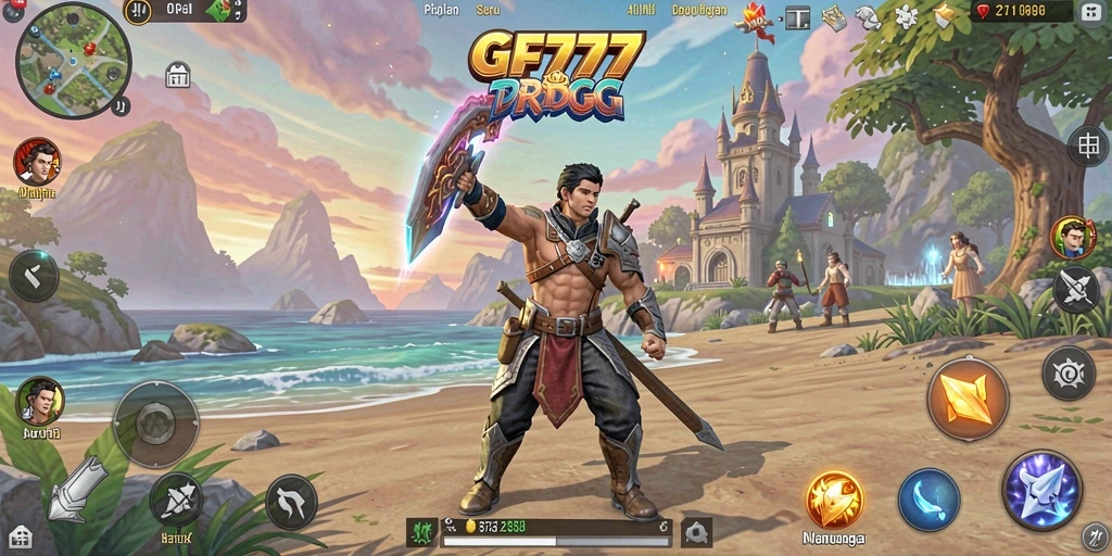Tampilan permainan RPG yang mendebarkan dalam GF777.