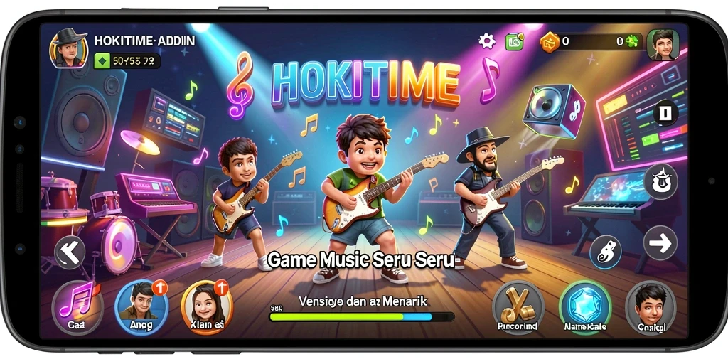 Tampilan gameplay HOKITIME yang menarik dan interaktif.