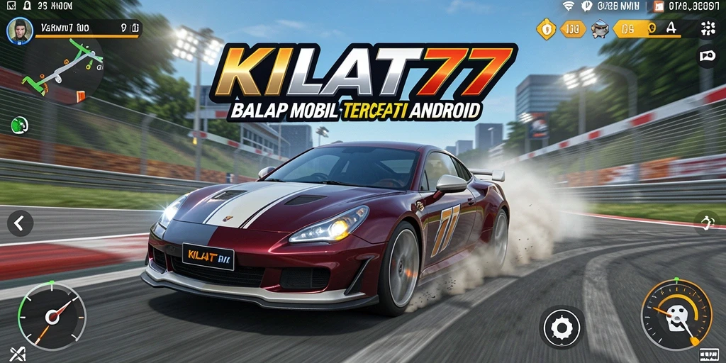 Tampilan gameplay KILAT77 yang seru dan mendebarkan saat balapan.