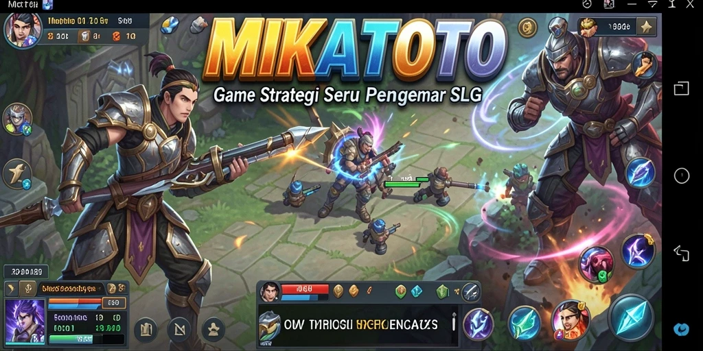 Tampilan gameplay MIKATOTO yang seru dan mendebarkan saat berperang.
