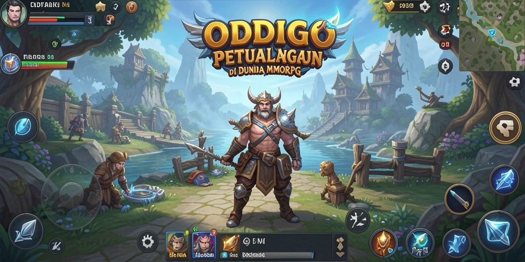 Screenshot gameplay ODDIGO menampilkan petualangan seru di dunia MMORPG.