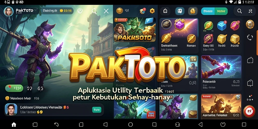 Tampilan antarmuka PAKTOTO yang bersih dan mudah dinavigasi.