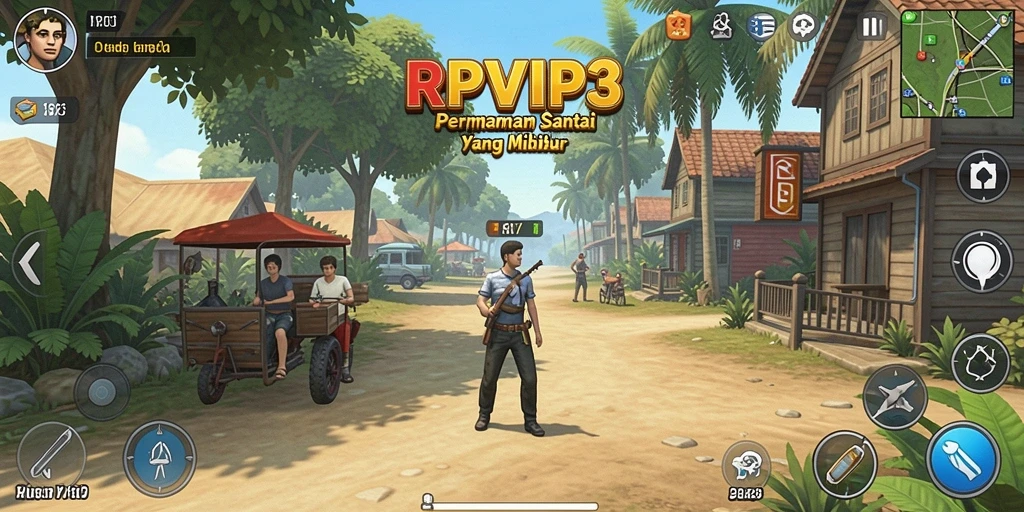 Tampilan gameplay RPVIP3 yang menarik dan penuh warna.