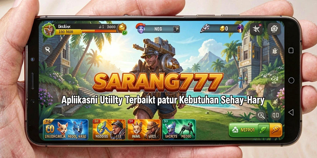 Tampilan antarmuka SARANG777 yang sederhana dan fungsional.