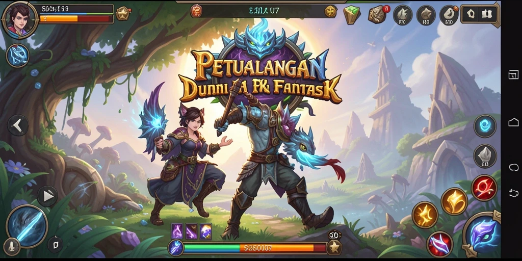 Tampilan gameplay RPG yang menakjubkan di SD107.