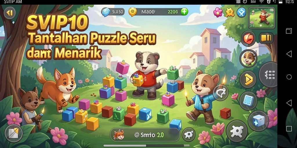 Tampilan gameplay menarik dari SVIP10 dengan berbagai teka-teki menantang.